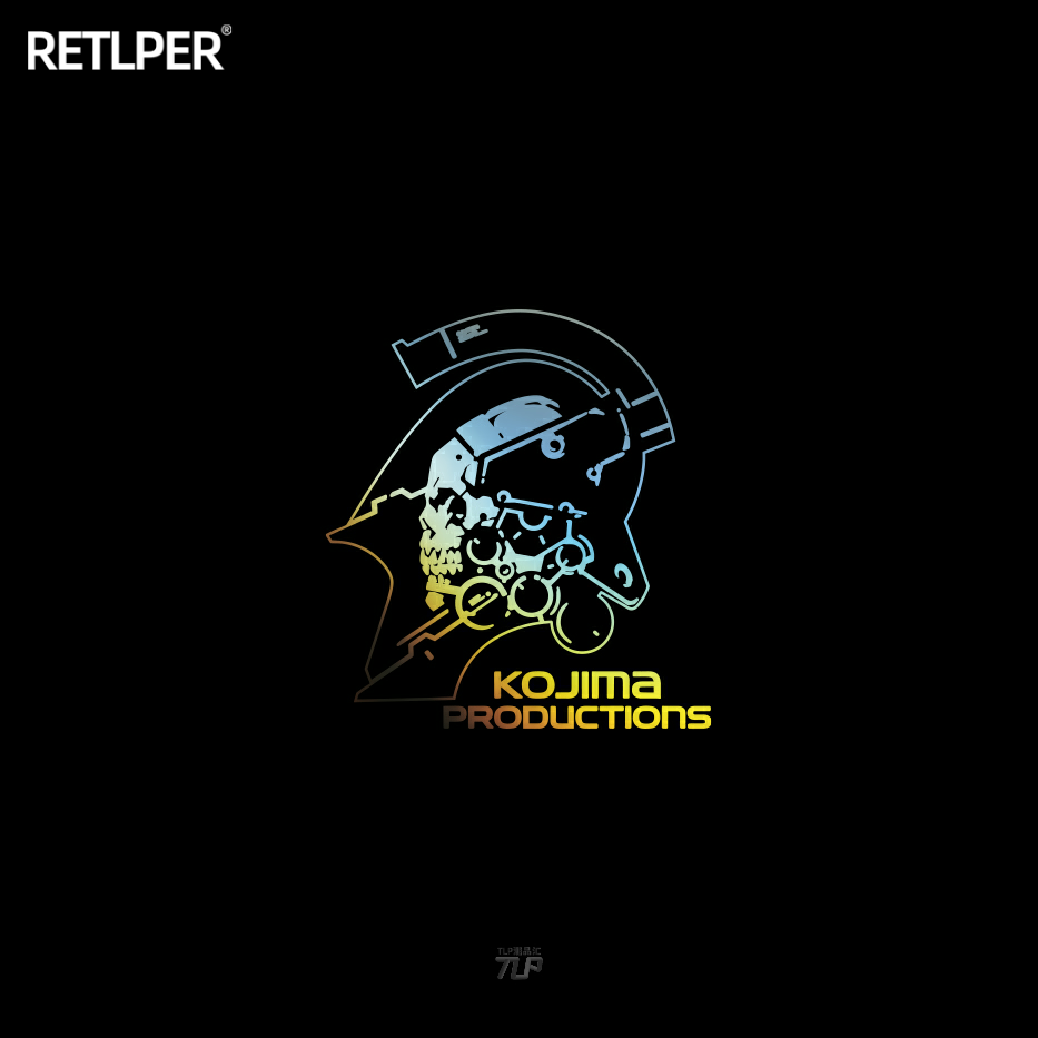 TLP镂空车贴 死亡搁浅小岛秀夫工作室标志合金装备主机游戏贴纸