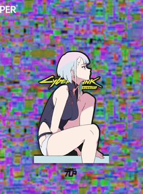 TLP反光贴  赛博朋克 边缘行者跑手Edgerunners露西Lucy半身 贴纸