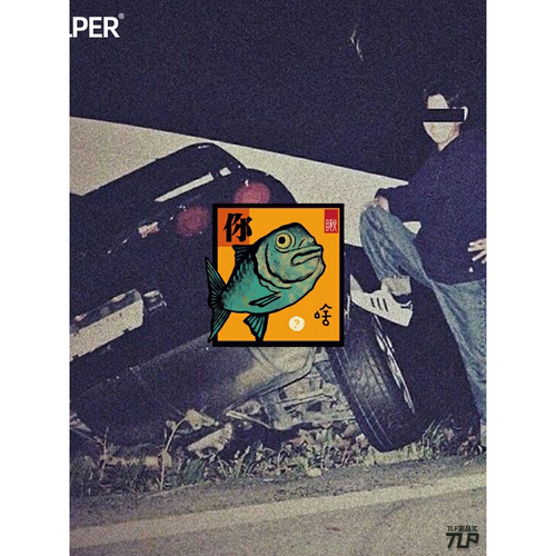 贴纸不服气原创你瞅啥嚣张鱼