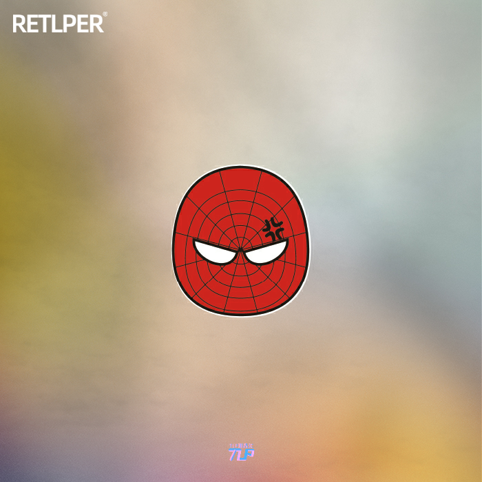 TLP反光车贴漫威美漫蜘蛛侠生气