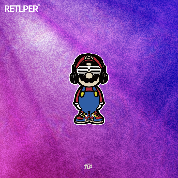 TLP反光车贴 hiphop马里奥超级玛丽游戏装饰防水贴纸