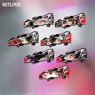 TLP反光车贴P5女神异闻录新岛真