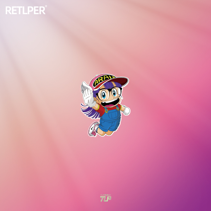 TLP反光车贴 阿拉蕾鸟山明七龙珠卡哇伊幼儿园图书馆防水贴