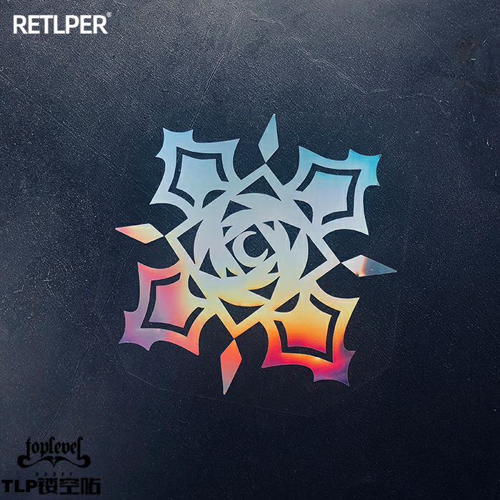 TLP镂空车贴血蔷薇之枪吸血鬼骑