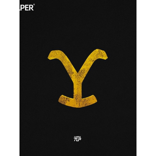 TLP反光贴 黄石Yellowstone 达顿Y标Dutton牛仔牧场 美剧迷 贴纸