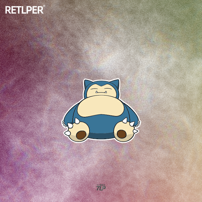 tlp宝可梦卡比兽睡觉反光车贴