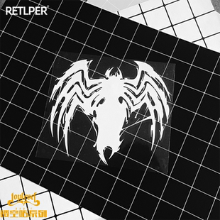 TLP镂空车贴 毒液Venom神奇蜘蛛侠寄主共生体超级反英雄贴纸