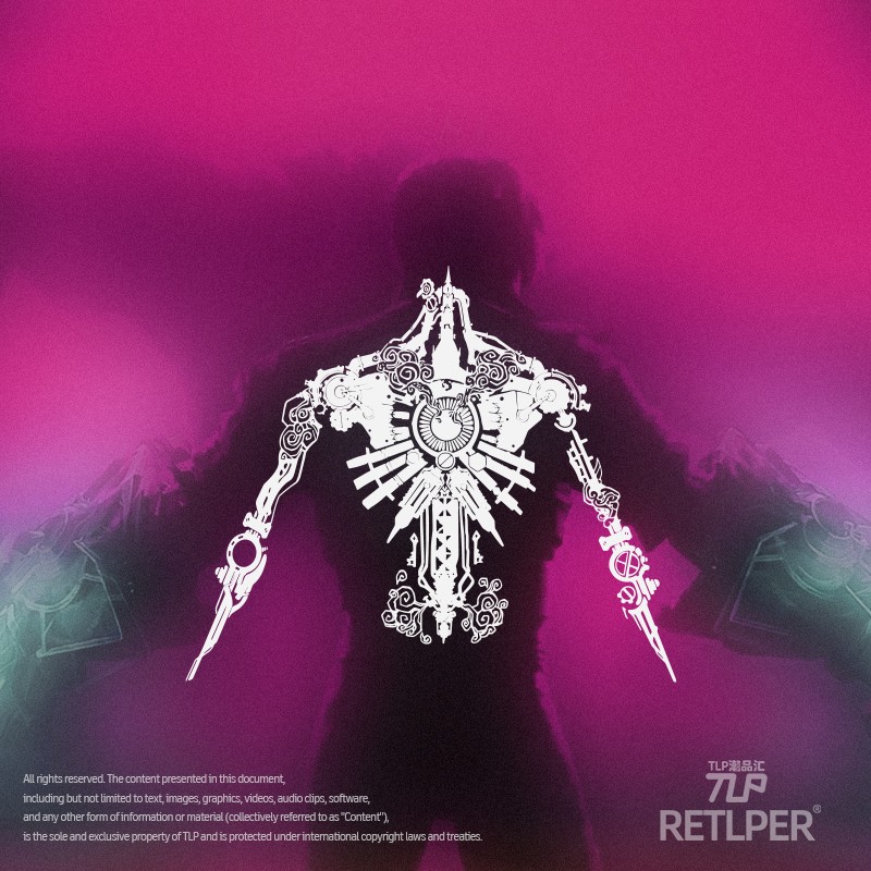 RETLPER镂空车贴 Vi的纹身 机械蒸汽朋克 双城 前盖防水车门贴纸