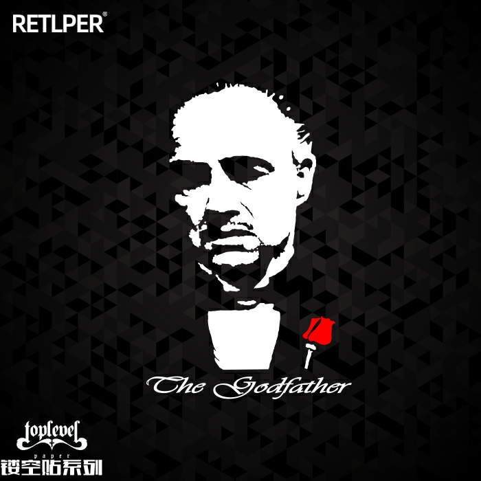 TLP镂空车贴教父Godfather维托