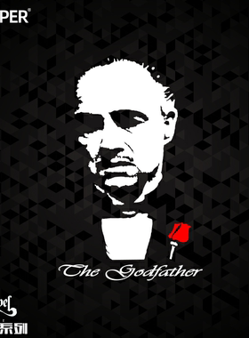 TLP镂空车贴 教父Godfather维托唐科莱昂黑帮电影马龙·白兰度