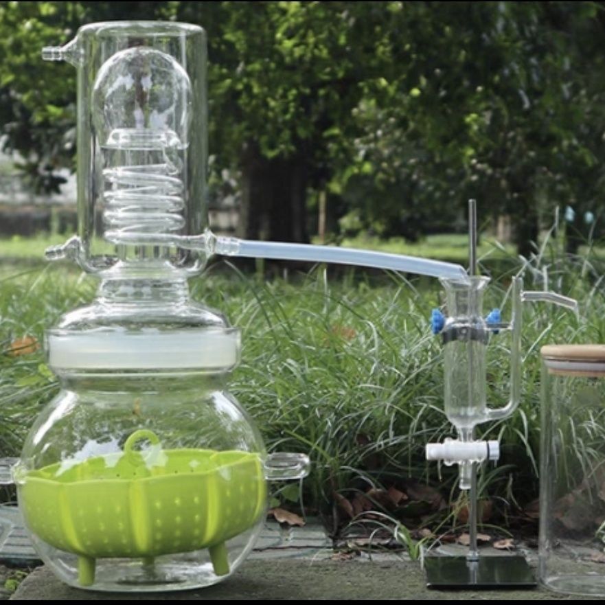 全玻璃纯露蒸馏器家用家
