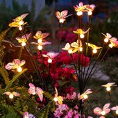 新款 饰景观氛围 太阳能庭院灯蝴蝶萤火虫灯阳台花园I户外草坪灯装