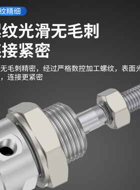 不锈钢小型气动迷你气缸kMA16/20/25/32/40-50*75X125X100X150S-C