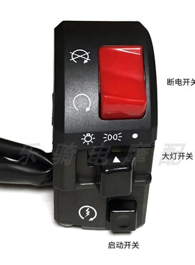 机车改装a配件开关适用黄龙300cc600cc把座开关总成手把按钮通用