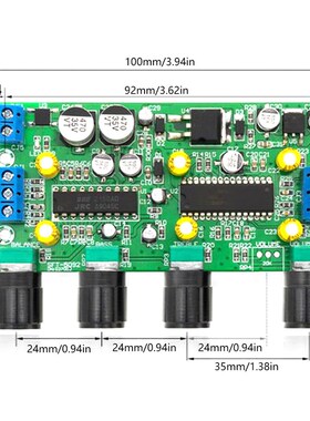 HiFi功率e放大器BBE2150+UPC1892T前置功放板音调板家庭音频放大