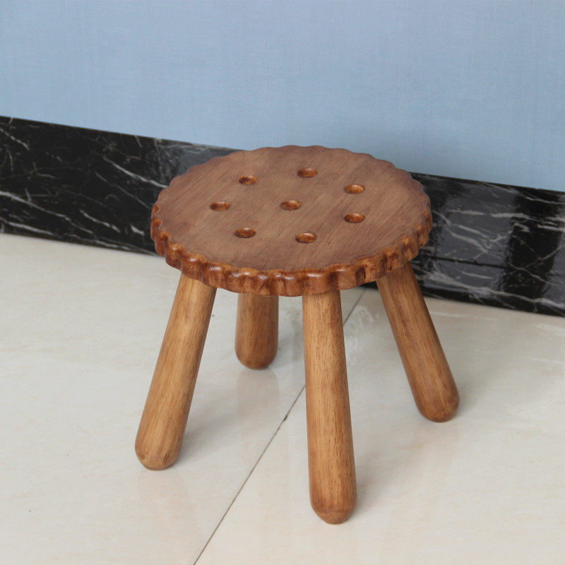 简约结实木质小板凳子家用客厅大人宝宝换鞋圆矮原木Y色儿童饼干,住宅家具,矮凳,淘宝优惠券,粉丝福利购,淘宝优惠卷