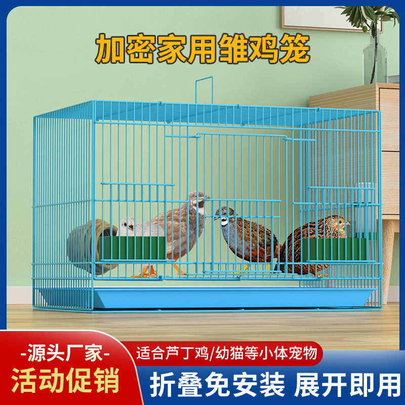 养芦丁鸡笼子饲养专用笼家用室内大号雏鸡雏鸭小鸭小鸡宠物笼加密