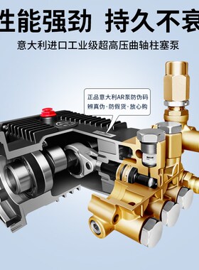 进口洗车机高压AR泵5r00公斤商用工业超强压力大功率除锈除漆水枪