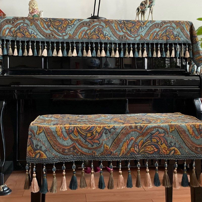 钢琴防尘罩半罩全罩美式轻奢欧式高档奢华现代简约钢X琴凳套罩盖,居家布艺,钢琴罩,淘宝优惠券,粉丝福利购,淘宝优惠卷