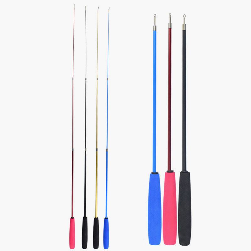 厂家哈琪跨境亚马逊猫玩具三节伸缩杆逗猫棒单个OPP包装