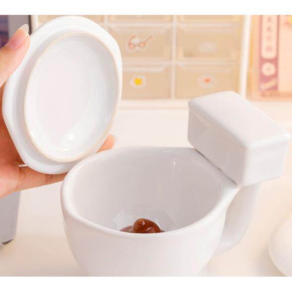 马桶形状的碗有趣的方便面碗可爱的流行杯创意大便爸爸陶瓷餐具水