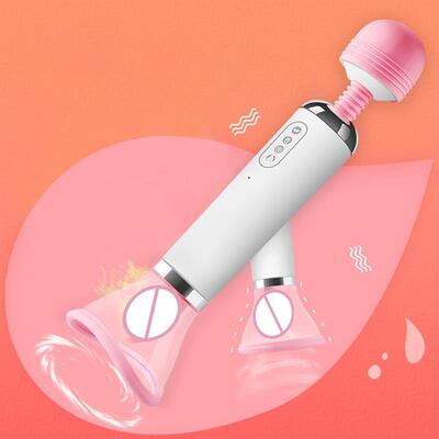 Heating 3 in 1 Power Magic Wand AV Vibrator Clitoris Stimula