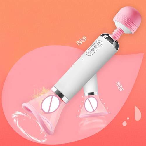Heating 3 in 1 Power Magic Wand AV Vibrator Clitoris Stimula