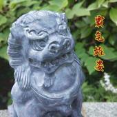 石雕青石小口石狮堂子摆件小72739470号一对家厂用门前门祠墓地石