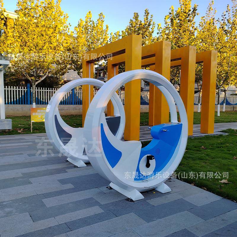 光自车喷发水单车户外灯光发互动装置脚踏骑行行电喷UAH泉单车