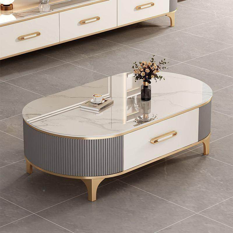 岩板茶几OKP客2025厅家用轻新现代简约小户型款椭圆奢电视柜组合,住宅家具,茶几,淘宝优惠券,粉丝福利购,淘宝优惠卷