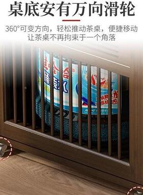 茶壶水式柜小型窄小新中茶台用移动茶桌IYE茶家几烧水一体泡茶边