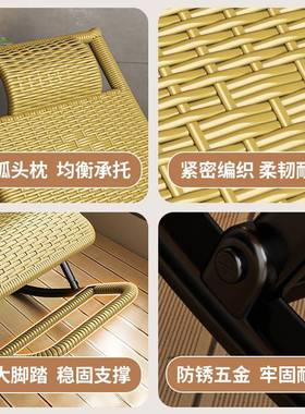 老人摇椅摇TTU躺椅睡椅藤椅大人摇椅子藤编室J外院防庭水防晒午*J