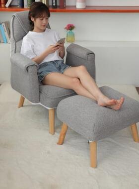 懒人沙发单躺叠躺椅小户型组装家用卧室午休阳台卧人可88545折椅