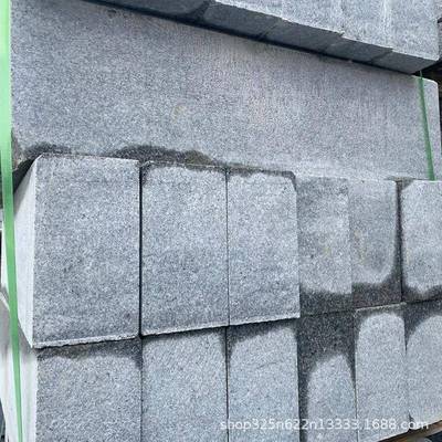 芝麻白路沿机切面理bf-13直白角花岗岩芝麻路缘石建筑安石装大石