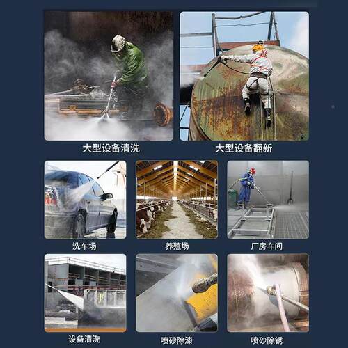 智7KW强劲大功率除锈超高压市政管道清洗机砂车能洗喷机家用MEC设