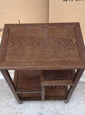 U鸡翅鸡翅木茶木桌茶几9边几茶边中式花梨柜茶水架实木鸡翅木小茶