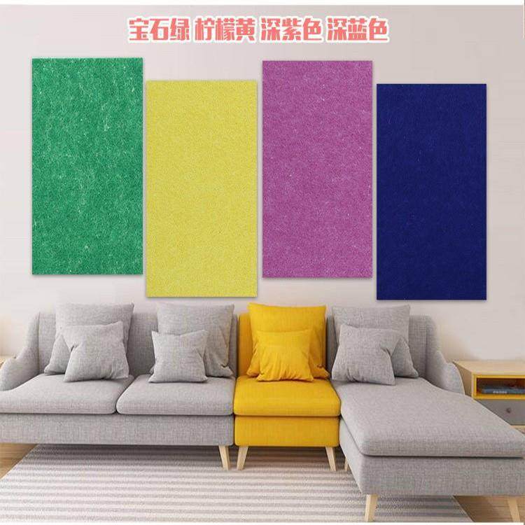 色毛毡板隔音毛毡板品聚酯纤维毛毡墙贴留彩DLZ言作墙板公告