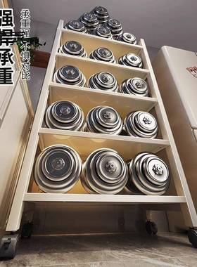 拉式置厨房落HCW地多层夹缝抽收纳架家物用烤架箱微波炉多功能储