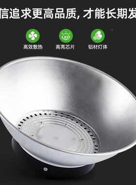L吊ED鳍片工矿灯W厂房欧工1厂灯仓库车间普灯00200WDOC高鹏灯
