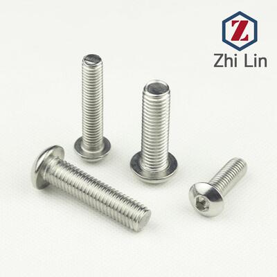 M8不螺锈钢201314半圆内六角钉圆头内六机螺钉7D角IN380厂家直销