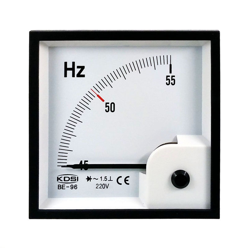方形电压频率表头 指针式频率表BE-96 45-55HZ 220V