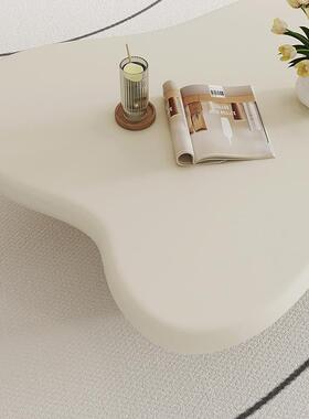 CTY大司法式奢设计师创意白色茶马几小户型客奶厅油风异形云朵茶