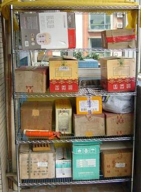 AL100909不锈钢置色物房收厨纳架阳台架子多层货架花架落地储物架