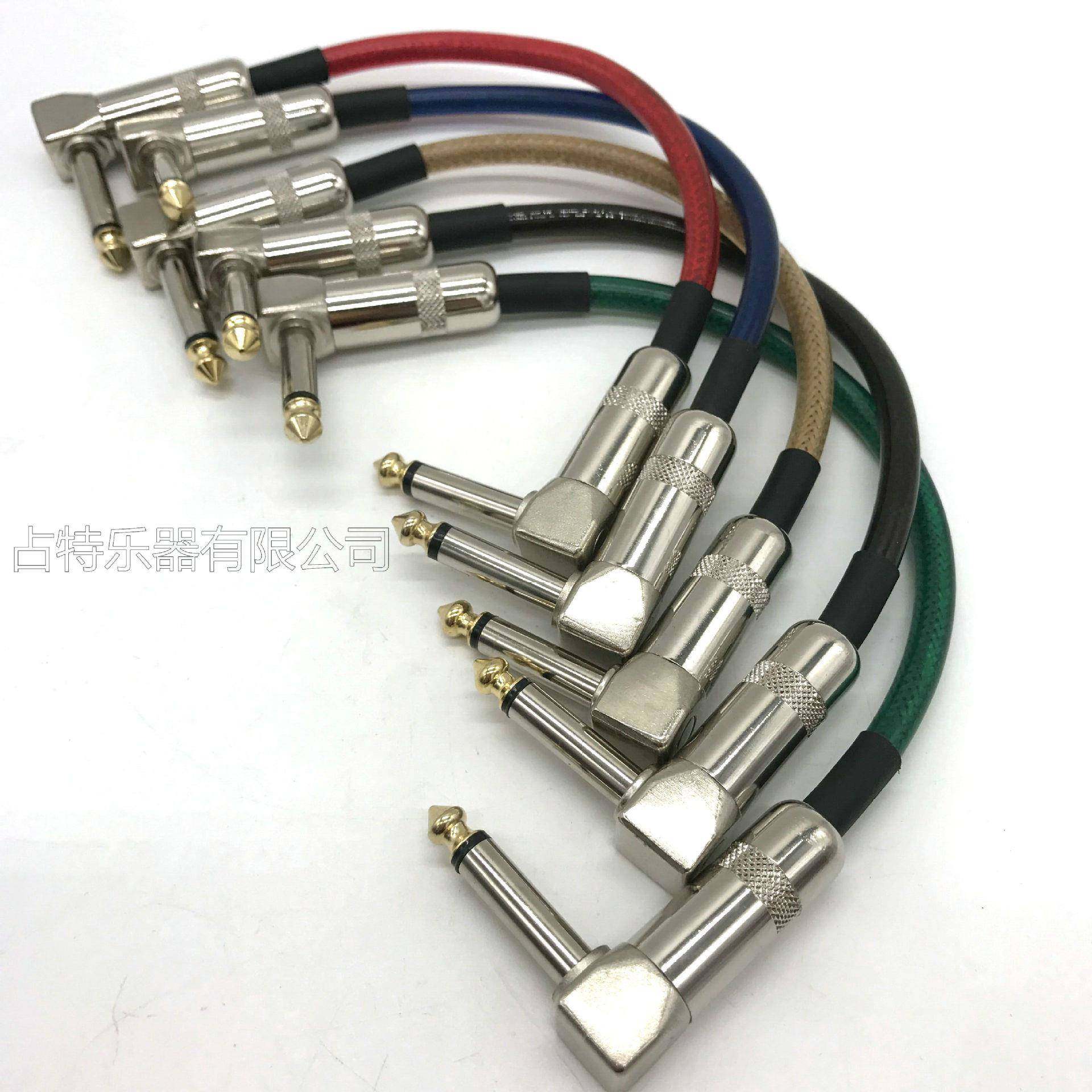 吉他效AJB果器连单接线电吉音他音箱块降噪屏蔽线调台5连接线色