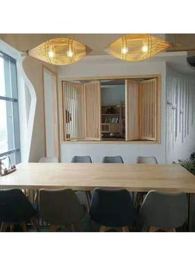 莘灯县东阿县冠创意竹编12554pok吊县中式笼餐厅灯手工编织竹藤灯