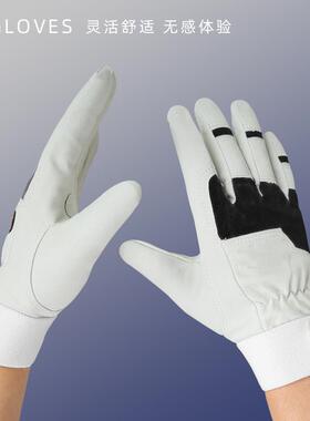 防护通手套耐磨递透气快员户外骑行男工作业OEN劳保工地干活防滑