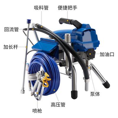 110V/2喷23980V乳胶漆高压无气喷涂机漆大能功率家用多功外墙油漆