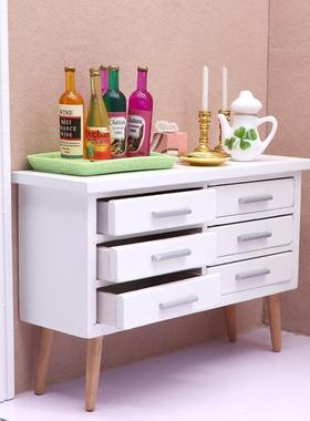 :12H迷你娃娃1屋家具代配件DOLLOUSE摆件微缩1ATJ2分现风厨房模型