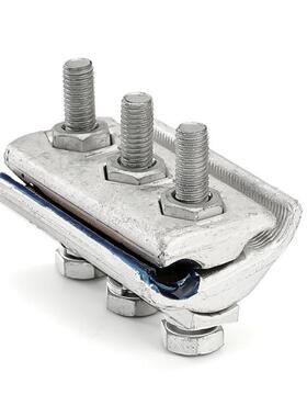 合金铝线夹出口三型导线沟线夹铜capg连接铝并二节THW绝缘壳跨径