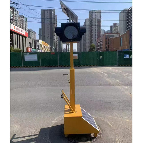 十字路口移动信号灯太阳能交通临时警示灯农村路口临时红绿信号灯